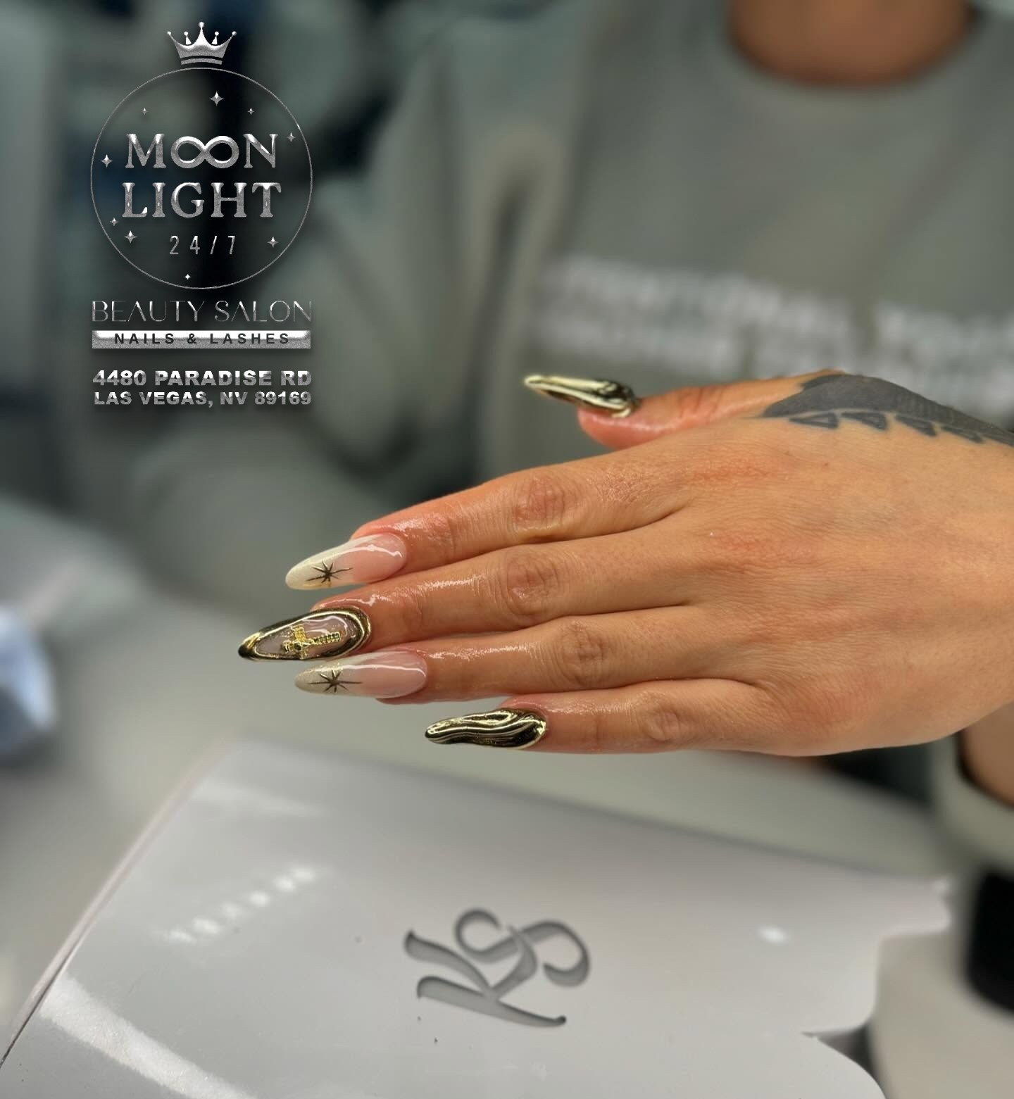24/7 Moonlight Nails & Lashes Salon in Paradise, Las Vegas, NV 89169